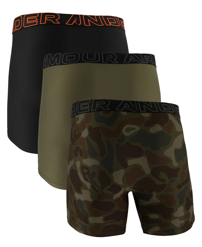 Under Armour Men's 3-Pk. Performance Tech 6" Boxer Briefs