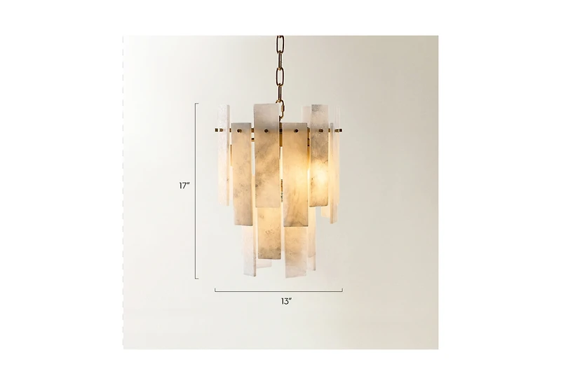 Z Gallerie Willa Alabaster Chandelier 13