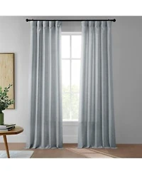 Half Price Drapes Farmtown Faux Linen Sheer Curtain Pair 2 Panels