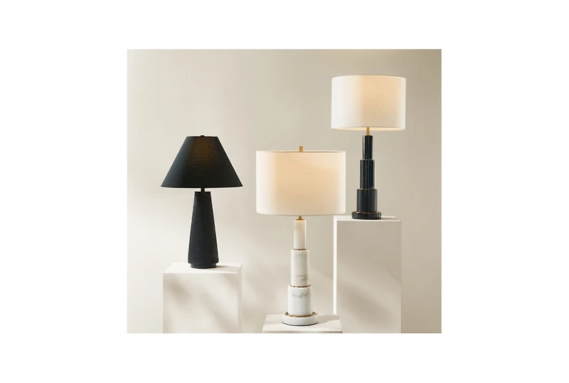 Z Gallerie Beton Table Lamp - Black