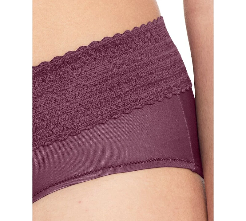 Warners No Pinching, Problems Dig-Free Comfort Waist with Lace Microfiber Hipster 5609J