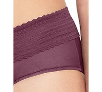 Warners No Pinching, Problems Dig-Free Comfort Waist with Lace Microfiber Hipster 5609J