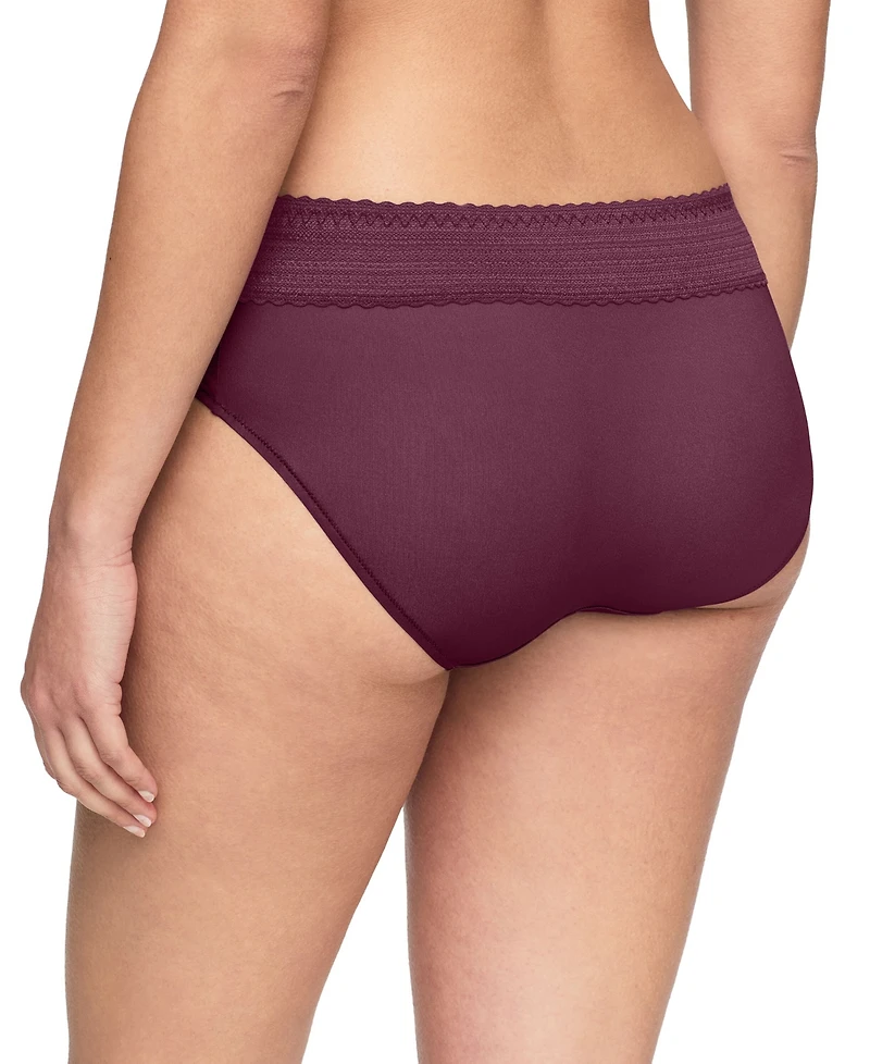 Warners No Pinching, Problems Dig-Free Comfort Waist with Lace Microfiber Hipster 5609J