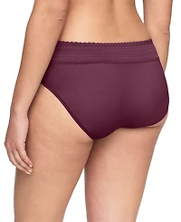 Warners No Pinching, Problems Dig-Free Comfort Waist with Lace Microfiber Hipster 5609J