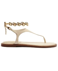 Schutz Women Lys Round Toe Flat Sandals