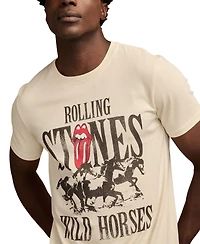 Lucky Brand Men's Rolling Stones Horse Printed T-Shirt
