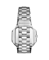 Stuhrling Modulus 4064 Men s 43 mm Quartz Watch Brushed Steel Case Sunray Dial and Integrated Bracelet