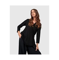 Alembika Women's Tekbika V-neck Tunic Top
