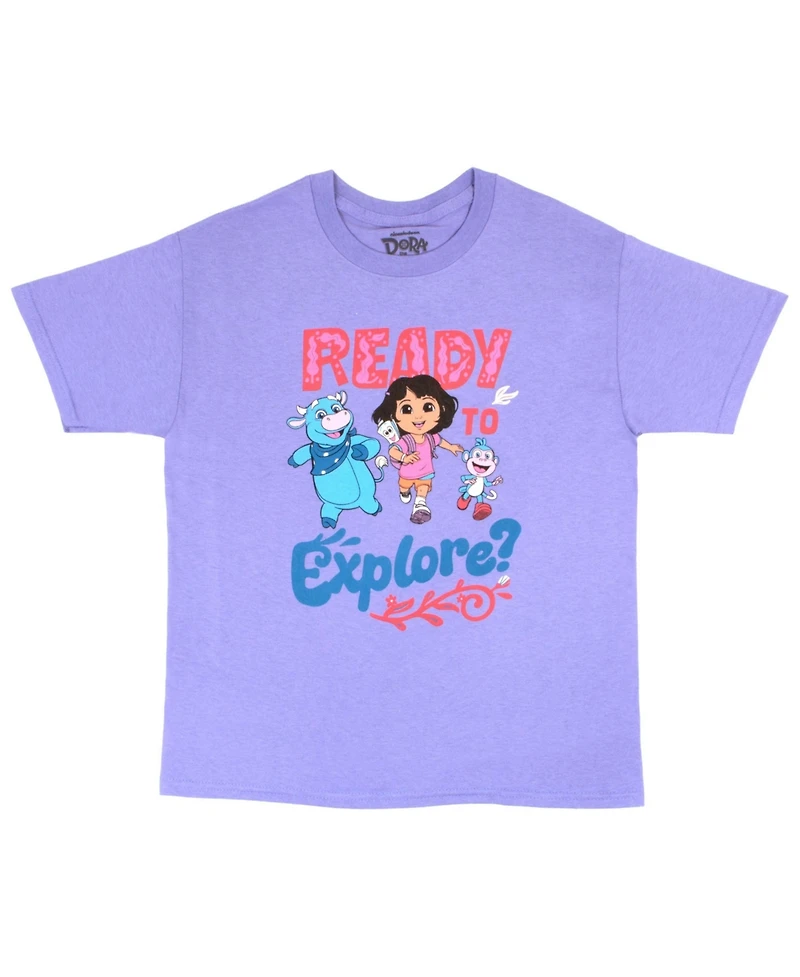 Dora The Explorer Girls 2 Piece Fashion T-Shirt Set