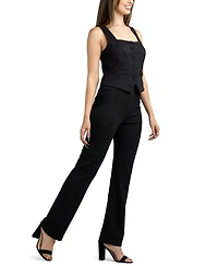 Bcx Junior's Pinstripe Flare-Leg Pants