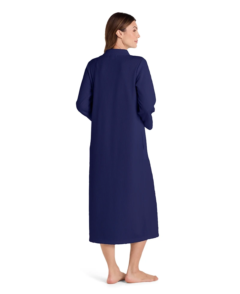 Miss Elaine Women's Zipper Short Robe