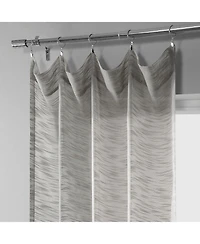Half Price Drapes Faux Linen Sheer Curtain Pair (2 Panels