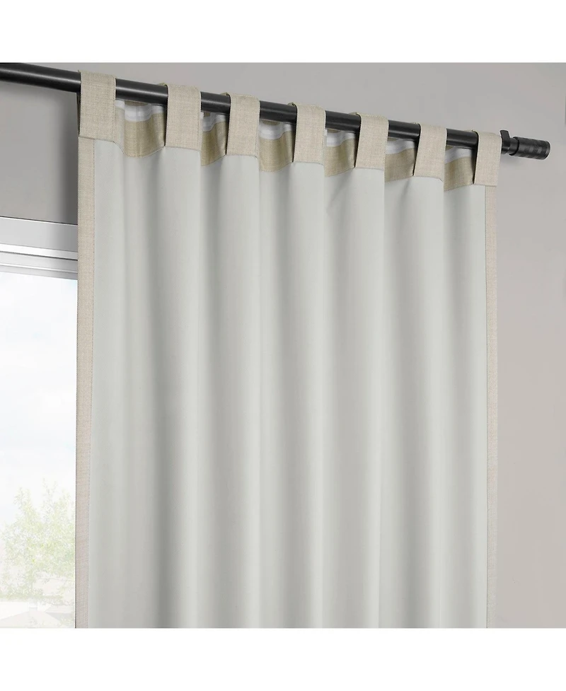Half Price Drapes Vienna Basic Linen Blackout Curtain Pair (2 Panels