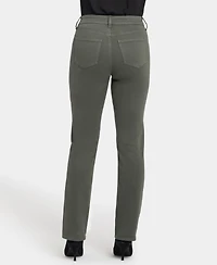 Nydj Women's High Rise Marilyn Straight Jeans