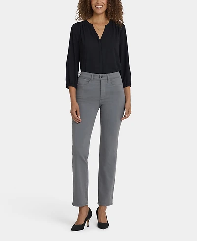 Nydj Women's High Rise Marilyn Straight Jeans