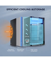 Euhomy 3.2 Cu.Ft Single Door Mini Fridge with Freezer