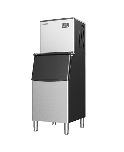 Euhomy 22.2-in 400Lbs/Day Commercial Cubed Ice Maker with Flip-up Door and 250Lbs Ice Storage Capacity