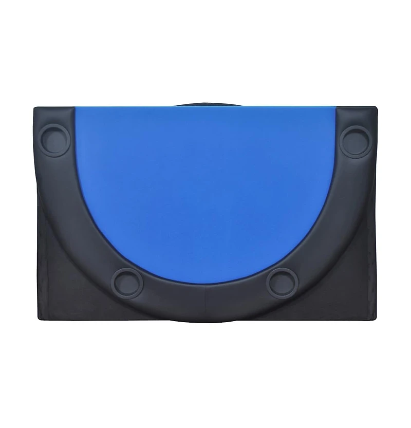 10-Player Foldable Poker Tabletop Blue