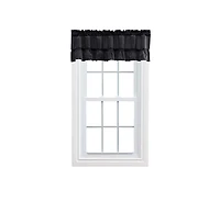 Ellis Stacey 1.5" Rod Pocket High Quality Fabric Solid Color Window Ruffled Filler Valance 54"x13