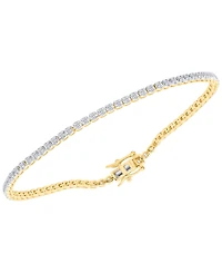 Forever Grown Diamonds Lab-Grown Diamond Bracelet (1 ct. t.w.) Sterling Silver (also 14k Gold Plated Silver)
