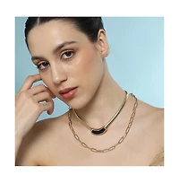 Sohi Women's The Sylvan-Snakechain Multi-Layer Necklace - California Gold