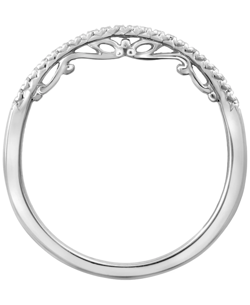 Macy's Diamond Band Ring (1/10 ct. t.w.) in 14k White Gold