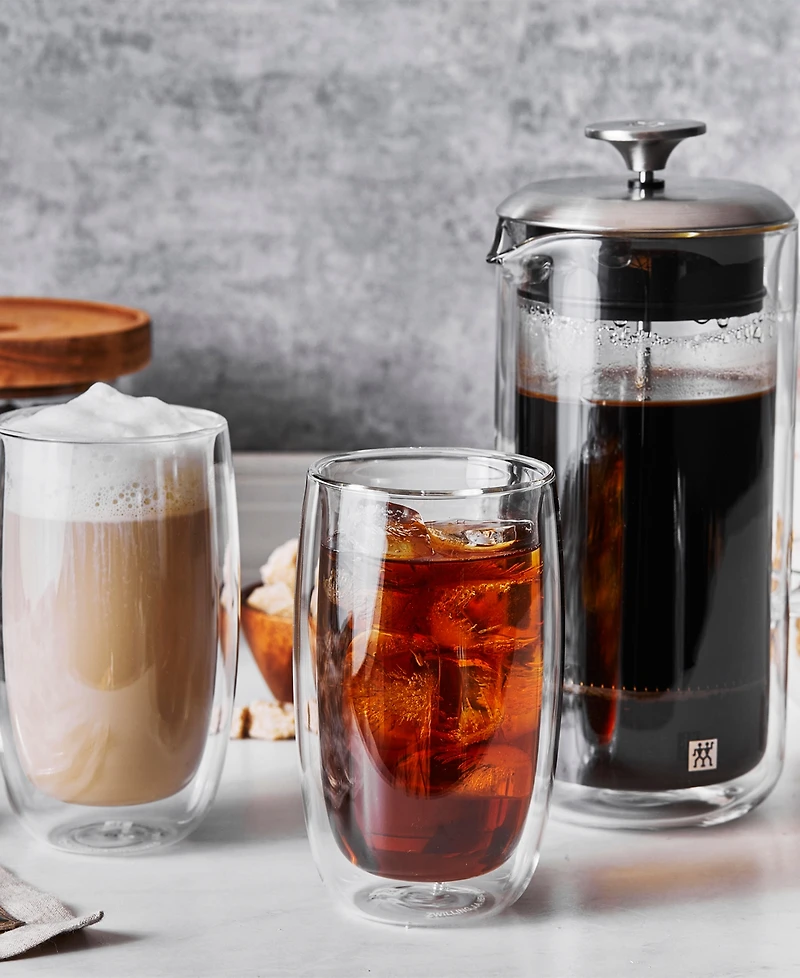 Zwilling Sorrento French Press and Latte Glasses, Set of 3
