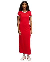 Puma Women's T7 Rib Neck Short-Sleeves Dress