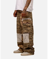 mnml Men's Loiter Ultra Baggy Camo Ripstop Cargo Pants