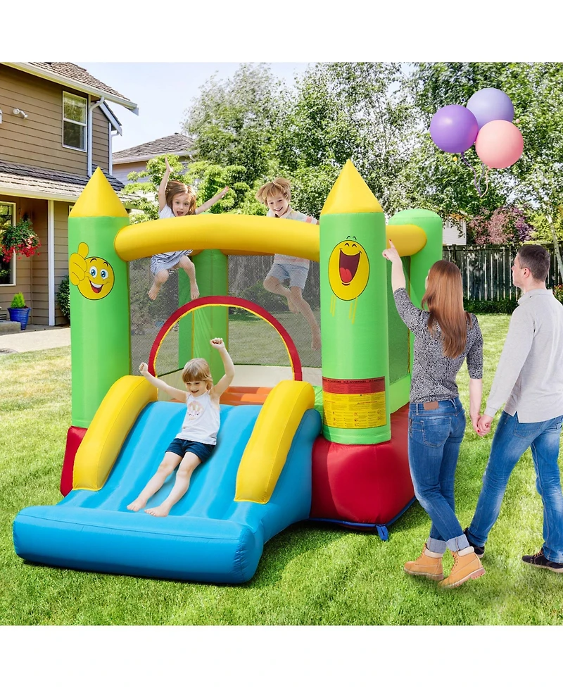 Skonyon Inflatable Bounce House Kids Blow-up Bouncer with Slide with 480W Blower