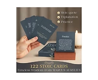 Quokka Stoicism Cards Marcus Aurelius - 122 Daily Quotes & Exercises
