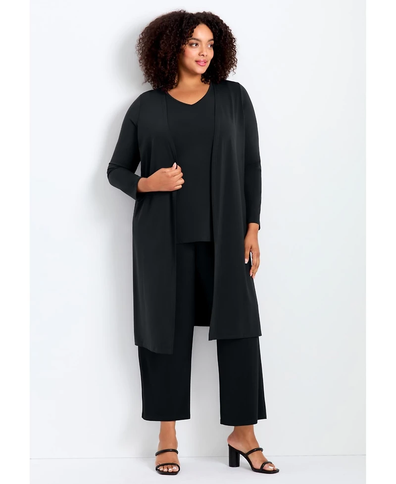 Avenue Women's Plus Wide Leg Pant