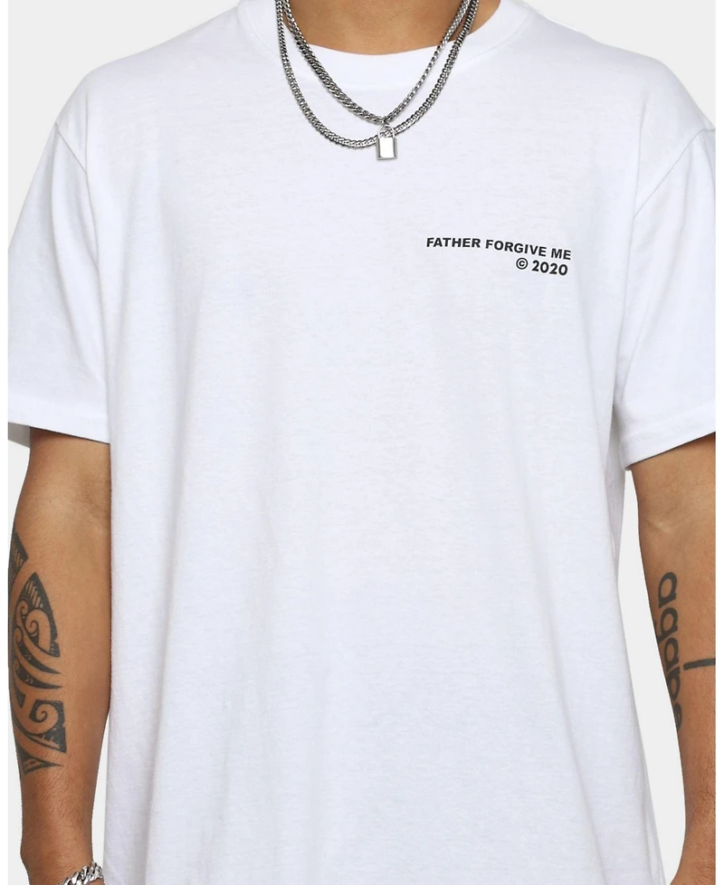 Father Forgive Me Men's Skeleton T-Shirt