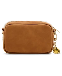 Madden Girl Elisen Nubuck/Sherpa Camera Crossbody
