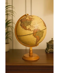 Hongge 12-Inch Illuminated Antique World Globe Lamp for Home or Office