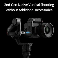 Dji Dji Rs 4 Pro, 3-Axis Gimbal Stabilizer for Dslr & Cinema Cameras Canon/Sony/Panasonic/Nikon/Fujifilm, 2nd-Gen Native Vertical Shooting, 4.5kg