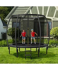 Hongge 10FT Astm-Certified Recreational Trampoline with Safety Enclosure Net and Ladder