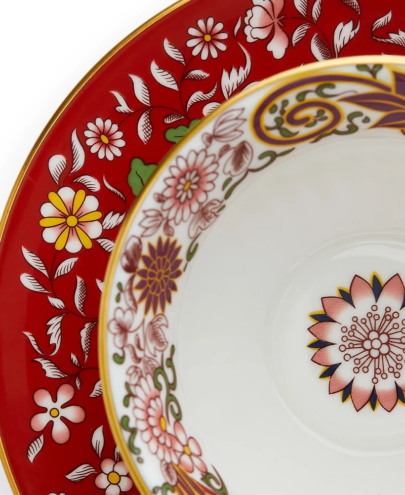 Wedgwood Wonderlust Crimson Orient Teacup & Saucer