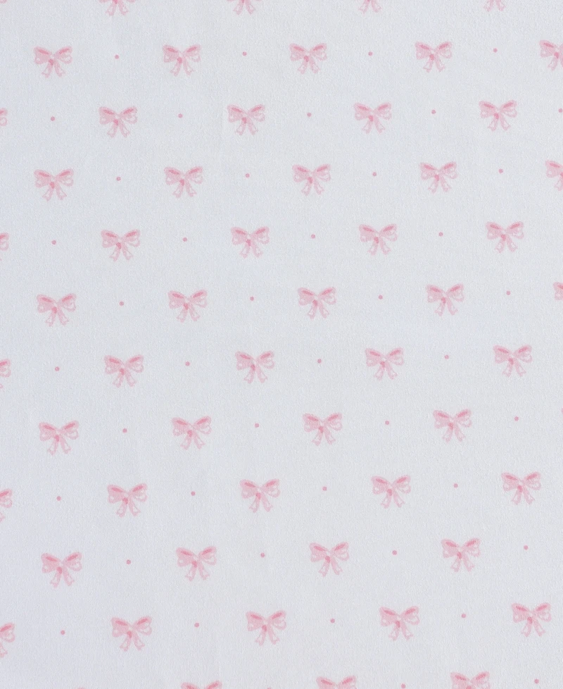 Laura Ashley Lovely Bows Microfiber 3-Pc. Sheet Set, Twin