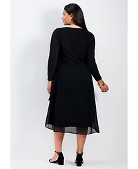 Avenue Women's Fantasia Chiffon Dress