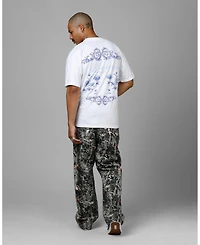 Loiter Men's Fine China Heavyweight Tee, Oversized Fit, Premium Cotton, Bold Graphic Print, Crew Neck, Streetwear T-Shirt