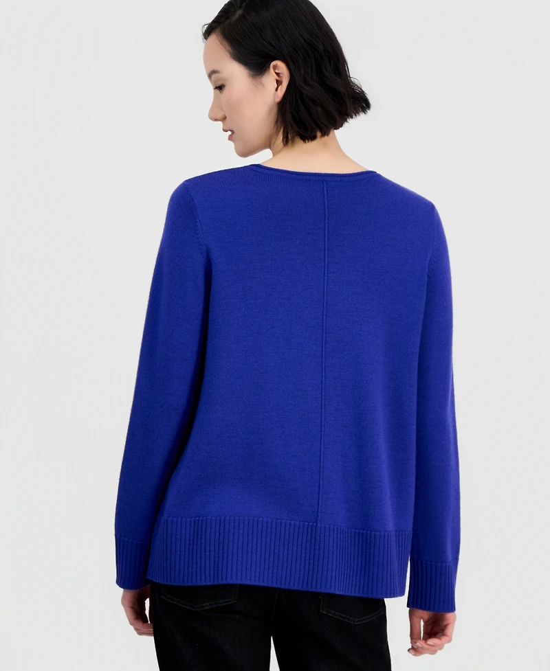 Eileen Fisher Women's Wool Crewneck Sweater