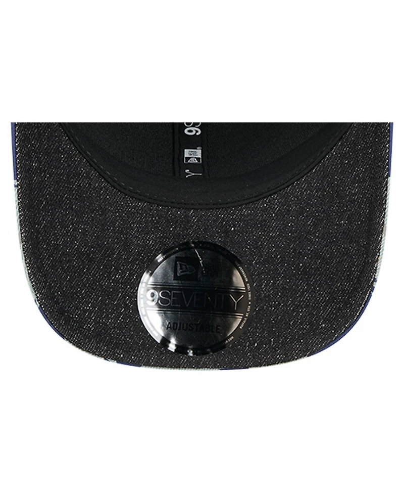 New Era Men's Denim/Royal Los Angeles Dodgers Aztec Denim 9SEVENTY Adjustable Hat