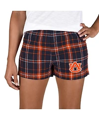 Concepts Sport Women's Navy/Orange Auburn Tigers Ultimate Flannel Shorts