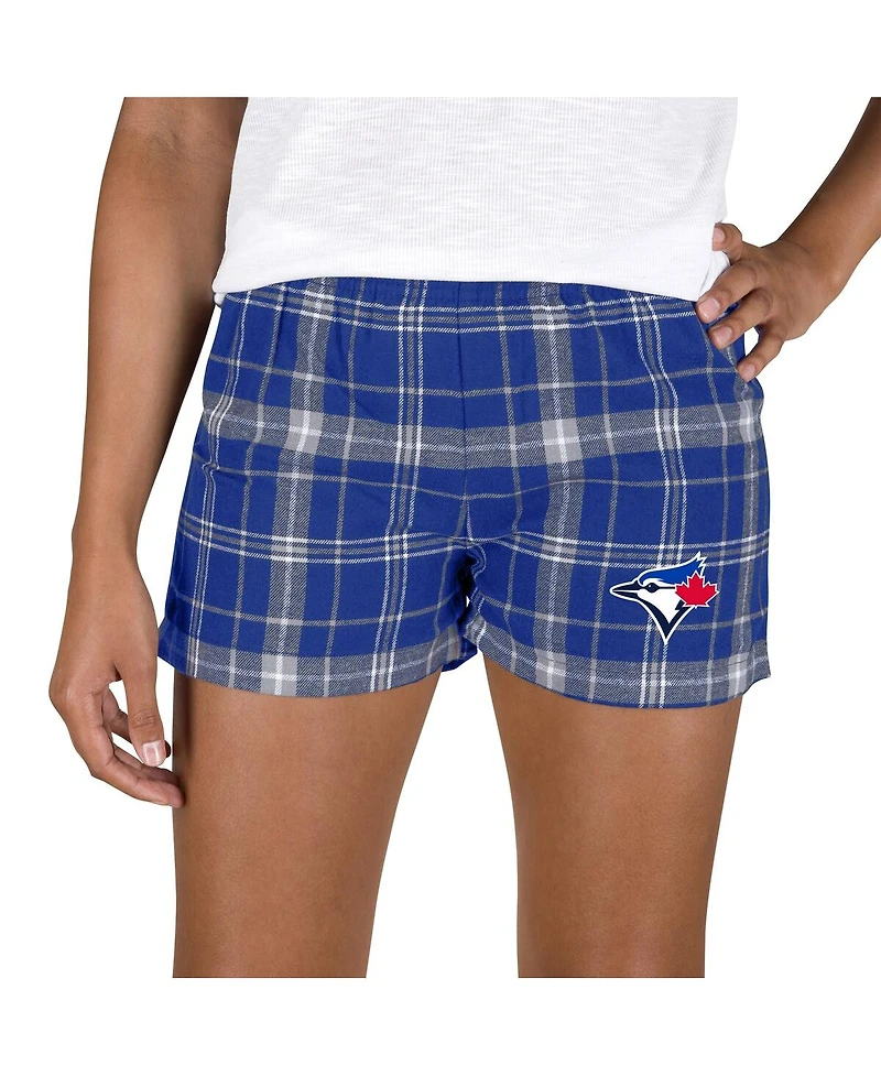 Concepts Sport Women's Royal/Gray Toronto Blue Jays Ultimate Flannel Shorts