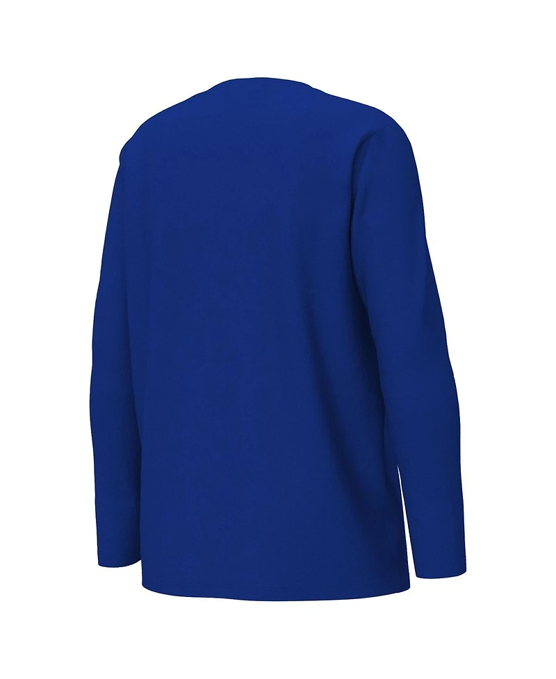 Outerstuff Big Boys and Girls Royal New York Giants Chestnut Holiday Sleep Set