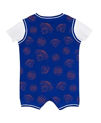 Outerstuff Baby Boys and Girls Blue New York Knicks Logo Mania Romper