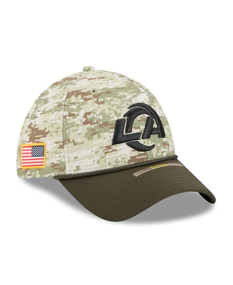 New Era Men's Camo Los Angeles Rams 2025 Salute to Service 39THIRTY Flex Hat
