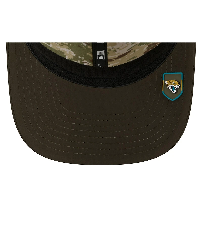 New Era Men's Green Jacksonville Jaguars 2025 Salute to Service 9SEVENTY Adjustable Hat