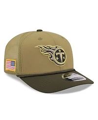 New Era Men's Green Tennessee Titans 2025 Salute to Service 9SEVENTY Adjustable Hat